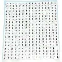 トラスコ中山 TRUSCO 【売切廃番】ケーブル用ラベル 「2」 10枚入(1シート80個) CAL-2 1組(10枚) 149-5953（直送品）