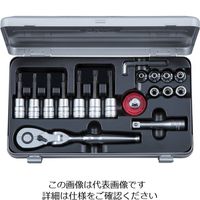 京都機械工具 TBT319TX 9.5SQ T型トルクスビットソケットレンチセット 1セット（直送品）