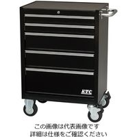 京都機械工具 SKX3805BK ローラーキャビネット(5段5引出し)ブラック 1台（直送品）