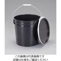 エスコ 314x310x307mm/16.4L 密閉容器(ブラック) EA508AB-31 1セット(2個)（直送品）