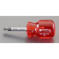 エスコ #3x40mm [+]ドライバー(スタビー型) EA561PA-34 1セット(3本)（直送品）