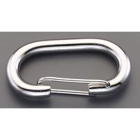 エスコ 54x23x 8mm C型フック(ステンレス製) EA638JG-74 1セット(10個)（直送品）