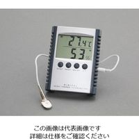 エスコ [室内・室外]最高・最低温度湿度計(デジタル) EA728AC-11 1セット(3個)（直送品）