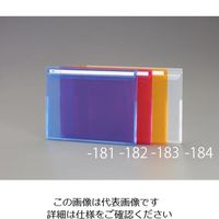 エスコ 314x239mm クリアーホルダー(よこ型/ブルー) EA762CB-181 1セット(30冊)（直送品）