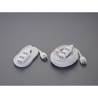 エスコ AC125V/15A/10m タップ(3口/白) EA815GL-63 1セット(3個)（直送品）