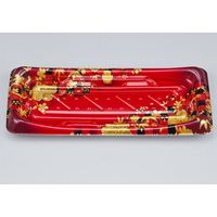 寿司容器 SFうま皿15 花雅赤本体 0276915002315 1200枚（50×24） シーピー化成（直送品）