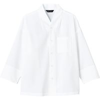 チトセ 和風シャツ（八分袖） 兼用 白 SS DN-8501（取寄品）
