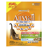 AllWell（オールウェル）キャットフード 室内猫用 贅沢素材入り フィッシュ味 200g 国産 ユニ・チャーム