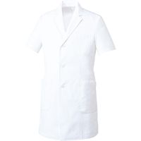 チトセ ドクターコート（半袖） 男性用 ホワイト LL UN-0099（取寄品）