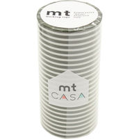 mt CASA 100mm ボーダー・オリーブ MTCA1110　マスキングテープ　カモ井加工紙（直送品）