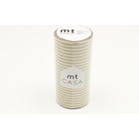 mt CASA 100mm ボーダー・金 MTCA1111　マスキングテープ　カモ井加工紙（直送品）