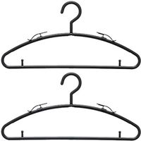 衣類ハンガー F-Fit カットソーハンガー2本組 ブラック 9830 10セット シンコハンガー（直送品）