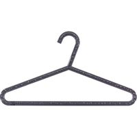 衣類ハンガー ジュレア ラウンド クリアブラック 4660 10本 シンコハンガー（直送品）