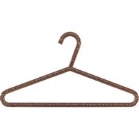 衣類ハンガー ジュレア ラウンド クリアブラウン 4660 10本 シンコハンガー（直送品）