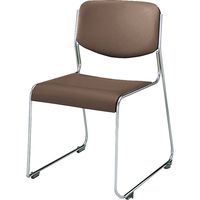 【組立設置込】コクヨ CK-M852 会議イス 垂直スタック ビニールレザー張 スチール脚 ローアンバー CK-M852V615N 1脚（直送品）