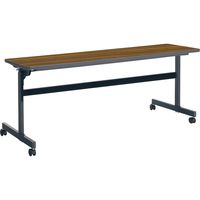 【組立設置込】コクヨ KT-60 会議テーブル フラップテーブル パネルなし 幅1800×奥行450×高さ700mm チーク 1台（直送品）