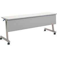 【組立設置込】コクヨ KT-900 会議テーブル フラップテーブル パネル付 幅1800×奥行450×高さ700mm ナチュラルグレー 1台（直送品）