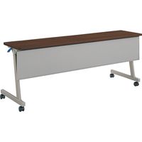 【組立設置込】コクヨ KT-900 会議テーブル フラップテーブル パネル付 幅1800×奥行450×高さ700mm ブラウン 1台（直送品）