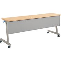 【組立設置込】コクヨ KT-900 会議テーブル フラップテーブル パネル付 幅1800×奥行450×高さ700mm ライトナチュラル 1台（直送品）