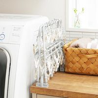 【ワゴンセール】 洗濯ハンガー 40ピンチ 引っ張るだけで洗濯物がまとめて取り込める 横もちアルミハンガー 1個 ロハコ（LOHACO）  オリジナル