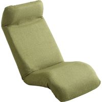 ホームテイスト Calmy-カーミー リクライニングチェア 座椅子 ダウンスタイル タスクグリーン（GE） SH-07-CAY-D 1台（直送品）