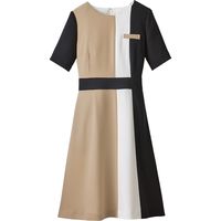 ハネクトーン早川 ワンピース ベージュ 11号 7733-5（直送品）