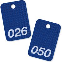 オープン工業 スチロール番号札 26～50 青 BF-81-BU（直送品）