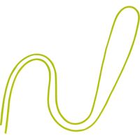 オープン工業 名札用パーツ 丸紐 緑 NB-312-GN 1袋 (100本入)