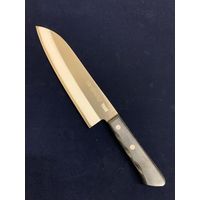 青木刃物製作所 ゴールド文化包丁ステン割込三徳型 07202（直送品）