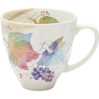 【3箱セット】12ヶ月マグカップ 花つみ ぶどう 和藍 40514   9月/ぶどう（直送品）