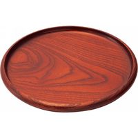 【ギフト包装】 小田原本けやき 8寸 鉄鉢盆 IT-2（直送品）