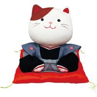 【ギフト包装】 ちりめん 大 福助猫 040-0730（直送品）