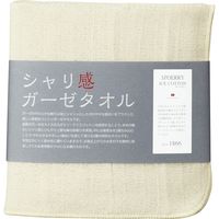 【5枚セット】シャリ感ガーゼタオルハンカチ（スポエリーアイスコットン使用） SKG10050C   クリーム（直送品）