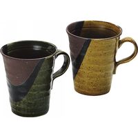【ギフト包装】【3箱セット】手心の器 釉庵 ペアマグ 手心の器 釉庵 美濃焼 YA-0001B  （直送品）