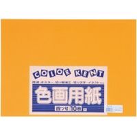 大王製紙 再生色画用紙 4ツ切 10枚 オレンジ C-08（直送品）