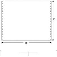 日本通信紙 白紙ストックフォーム 15×12 2000枚 WF15X12 1P（直送品）