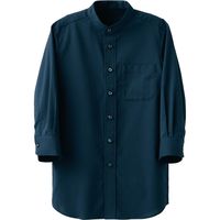 セブンユニフォーム スタンドカラー7分袖シャツ ネイビー SS CH4467-1 1点（直送品）