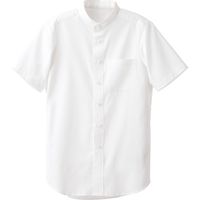 セブンユニフォーム スタンドカラーシャツ ホワイト S CH4468-0 1セット(2点入)（直送品）