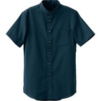 セブンユニフォーム スタンドカラーシャツ ネイビー M CH4468-1 1セット(2点入)（直送品）