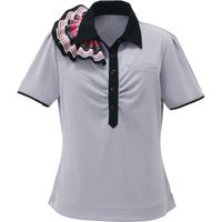 【お取り寄せ】ボンマックス ドレープ半袖ニット ホワイト 9号 BCK7301-15-9 ボンマックス BONOFFICE ラウンドネック半袖ニット ホワイト 9号