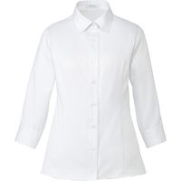 カーシーカシマ シチブソデシャツブラウス ホワイト 13号 ESB593-11_13 1着