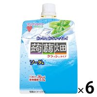 【アウトレット】マンナンライフ クラッシュタイプの蒟蒻畑 ソーダ味 6個