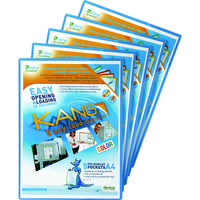 TARIFOLD カング イージーロード マグネットタイプ A5 5枚入り ブルー 194721 1セット(5枚) 149-1444（直送品）