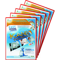 TARIFOLD カング イージーロード マグネットタイプ A5 5枚入り レッド 194723 1セット(5枚) 149-1445（直送品）