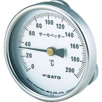 佐藤計量器製作所 佐藤 バイメタル式表面温度計 サーモペッター 0~400°C (2340ー40) 2340-40 1個 149-6970（直送品）