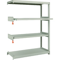 TRUSCO スチールラック M2型軽中量棚 1160×450×H1500 4段うちスライド2段 連結 M2-5442M2B（直送品）
