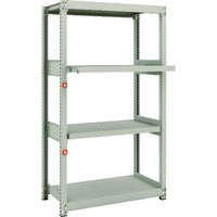 TRUSCO スチールラック M2型軽中量棚 860×450×H1500 4段うちスライド2段 単体 M2-5342M2 1セット(1個)（直送品）