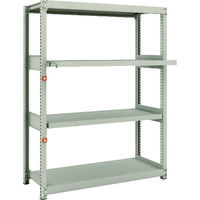 TRUSCO スチールラック M2型軽中量棚 1160×450×H1500 4段うちスライド2段 単体 M2-5442M2 1セット(1個)（直送品）