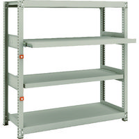 TRUSCO スチールラック M2型軽中量棚 1160X450XH1200 4段うちスライド2段 単体 M2-4442M2 1台(1個)（直送品）