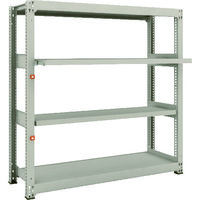 TRUSCO スチールラック M3型中量棚 1500×471×H1500 4段うちスライド2段 単体 M3-5552M2 1台(1個)（直送品）